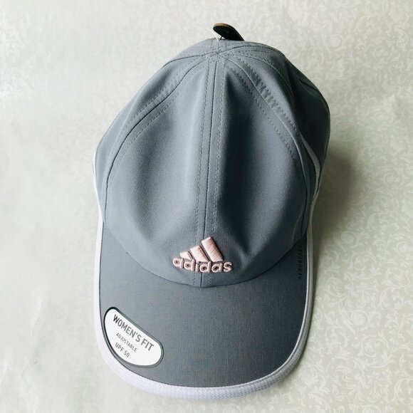 Adidas Women Aeroready  Running Athletic Cap Hat  Adjustable Strap Back UPF 50 - Picture 2 of 5